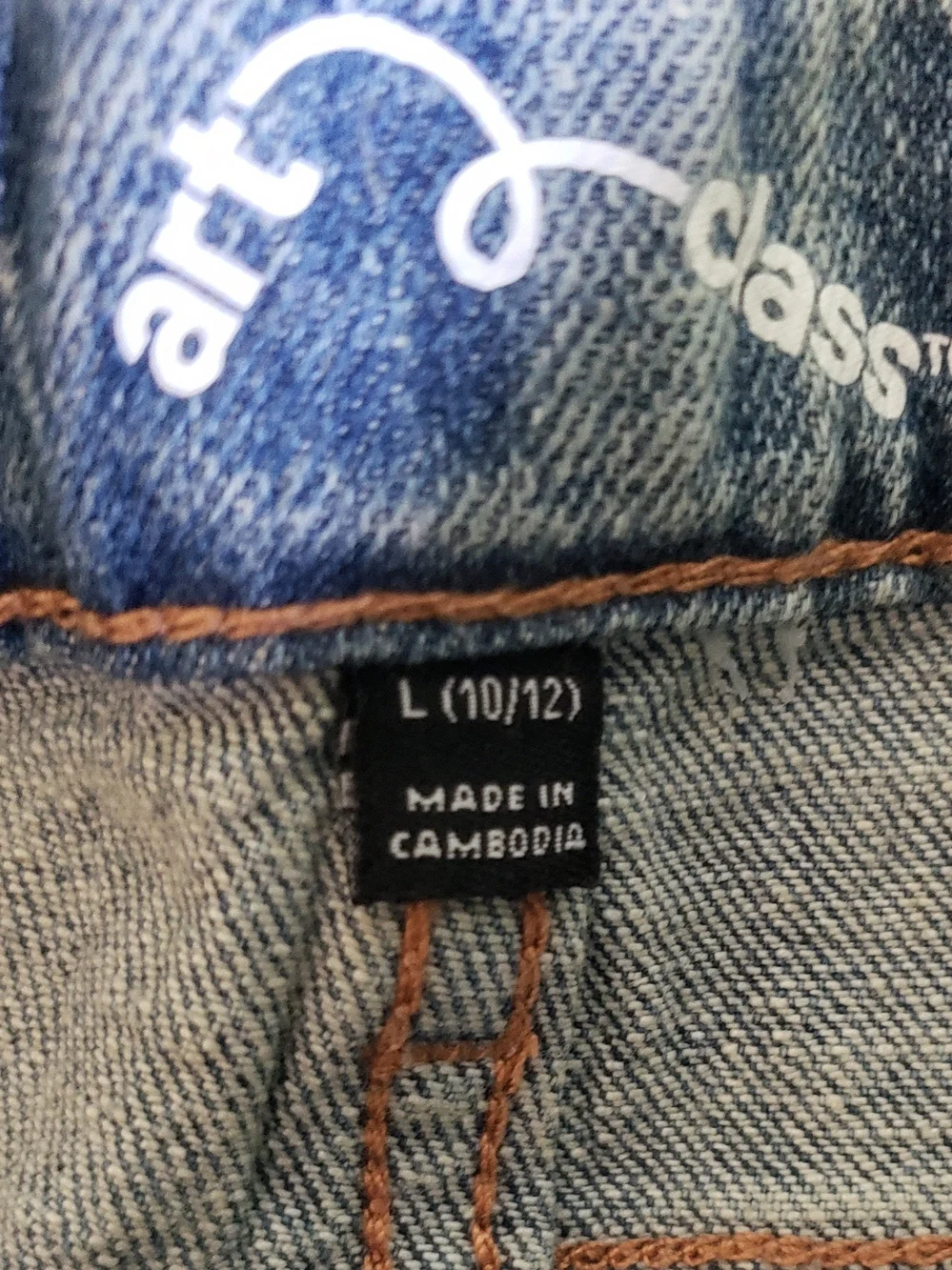 art class Light Blue Denim Distressed Girls' Shorts